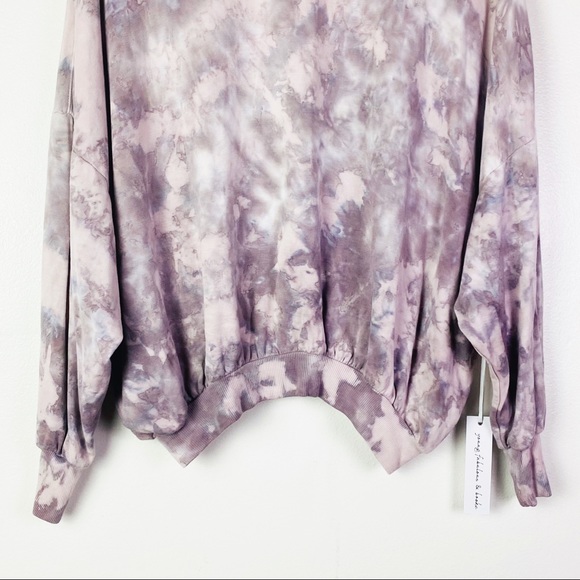 NWT Young Fabulous & Broke Women's Juliette Tie Dye Oversized Sweatshirt Dolman - Picture 5 of 12